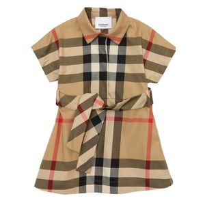 NWT Burberry Giulietta Check Baby Toddler Dress